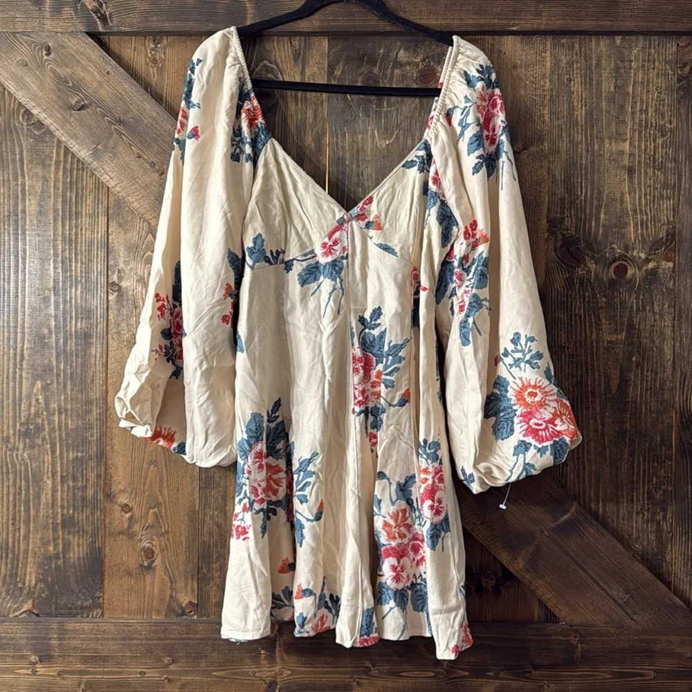 FREE PEOPLE Francesca Mini Floral Dress - Picture 4 of 9